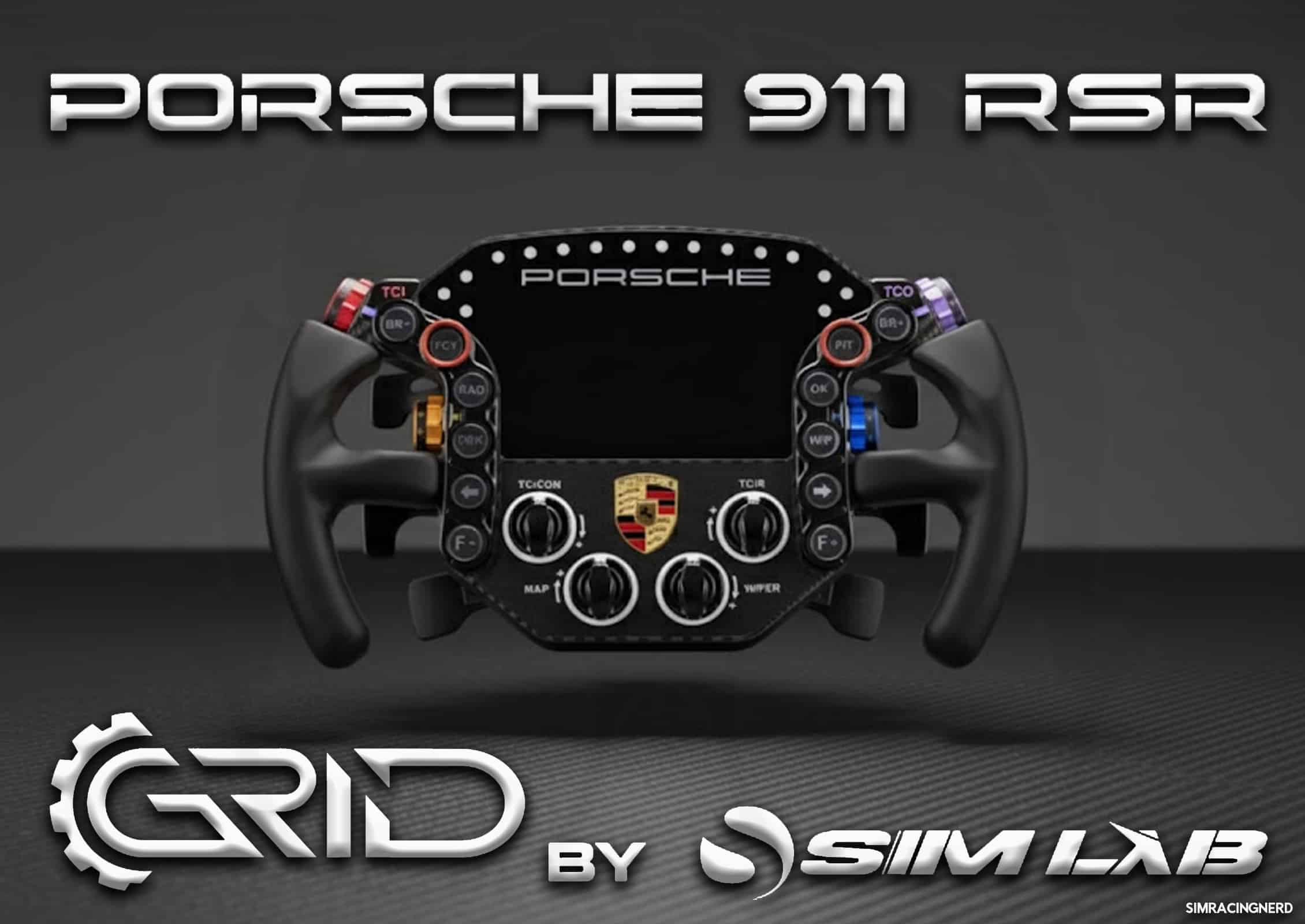 Grid Porshe 911 RSR Steering wheel sim racing Grid Porshe 911 RSR Steering wheel sim racing