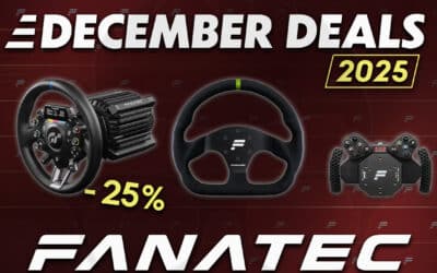 Fanatec December Deals 2025: Neue Rabatte bis zu -25%.