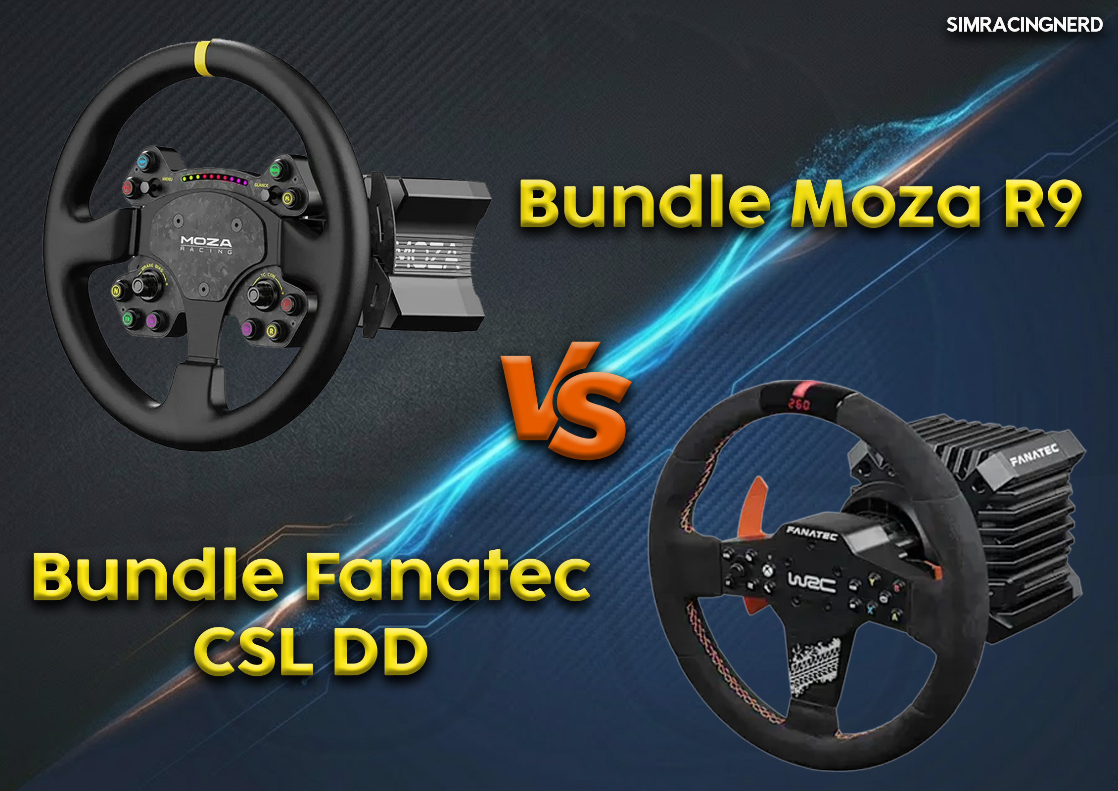 Moza R9 Vs Fanatec CSL DD Bundle sim racing